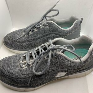 Skechers Grey Sneakers with Memory Foam Soles Shoes Size 10